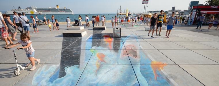 3D Street Art na Rivi