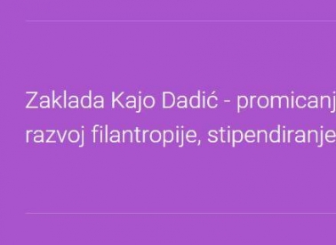 Kajo Dadić prezentira natječaj